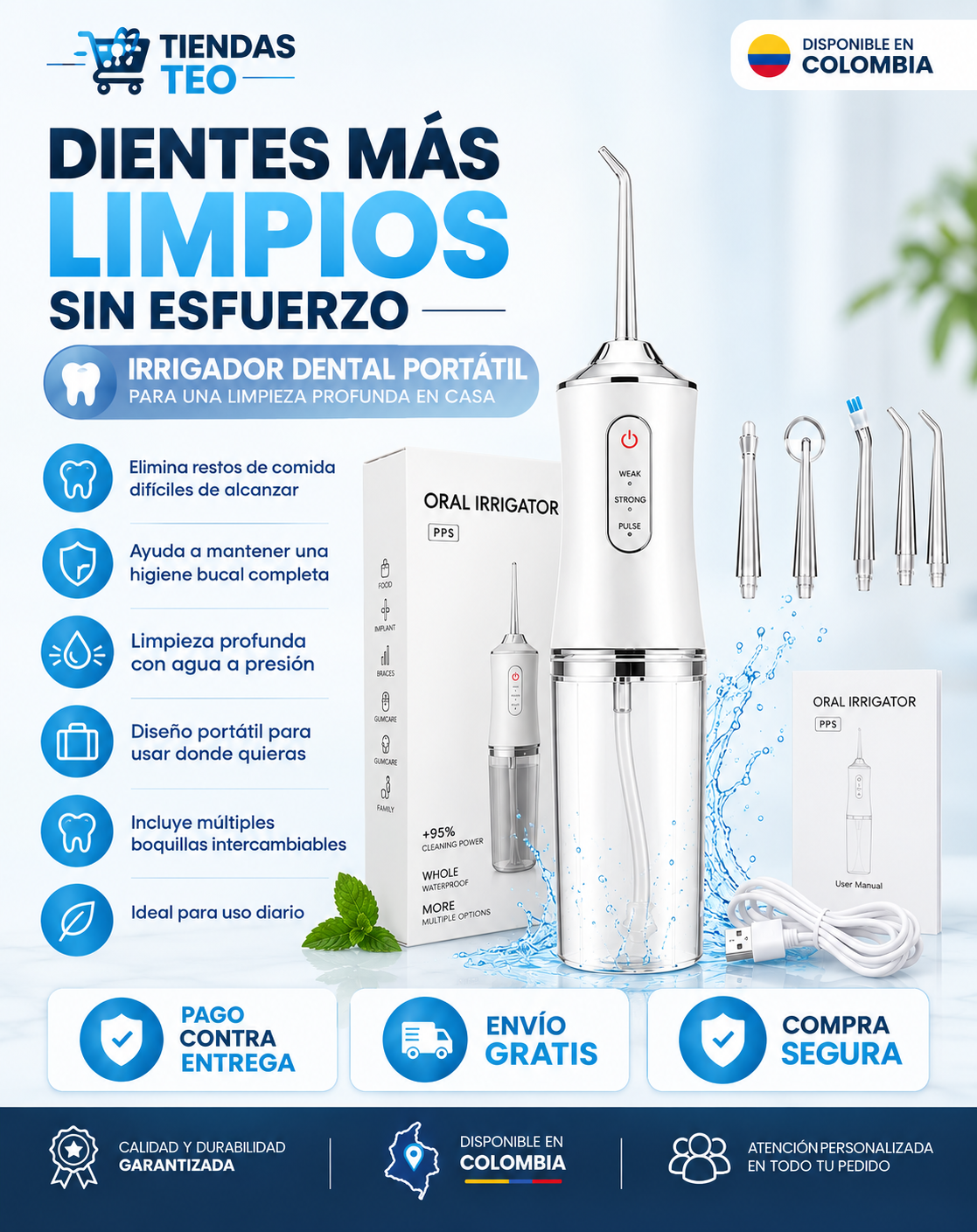 IRRIGADOR BUCAL PORTATIL