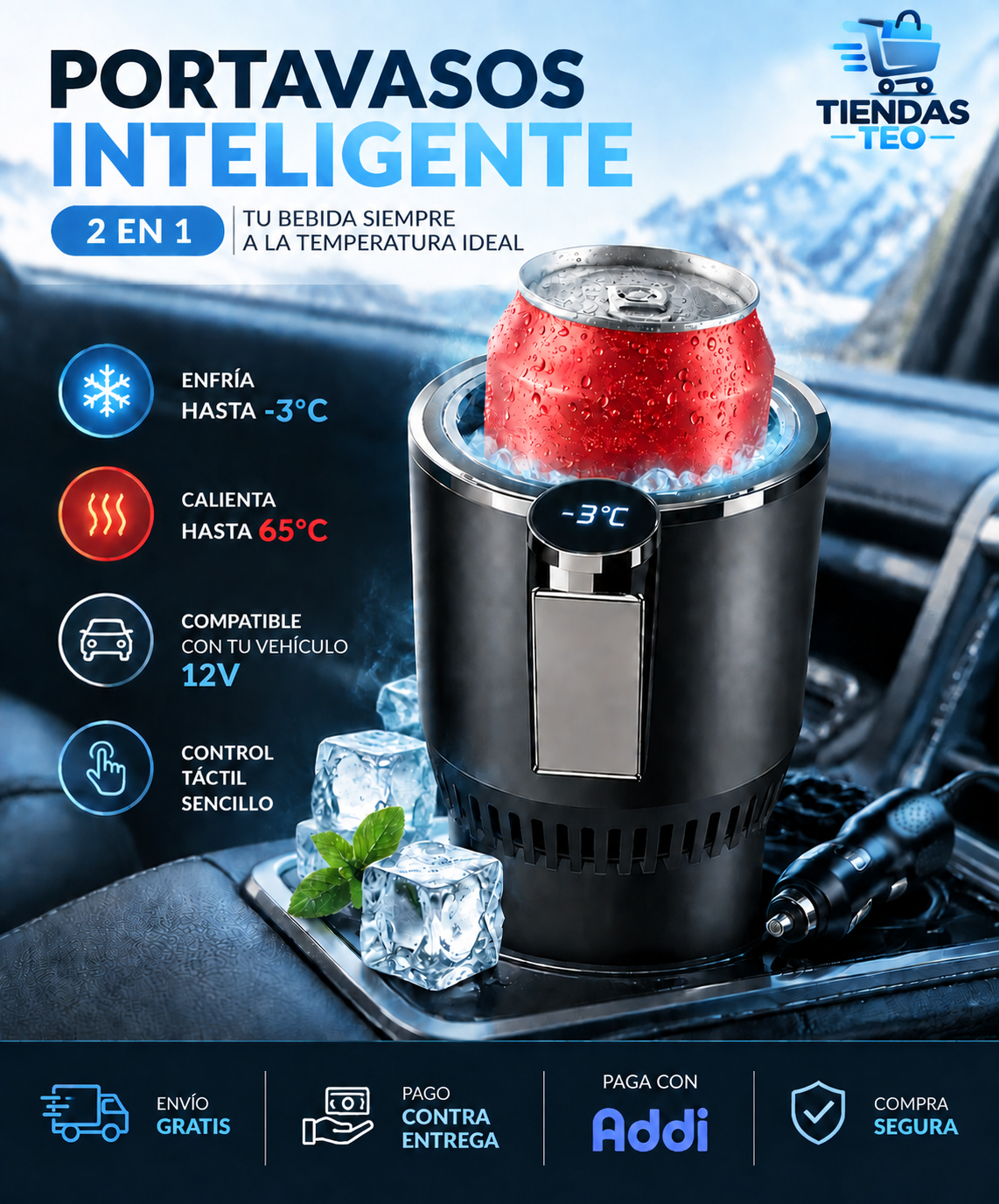 Portavasos Inteligente | Frio - Calor