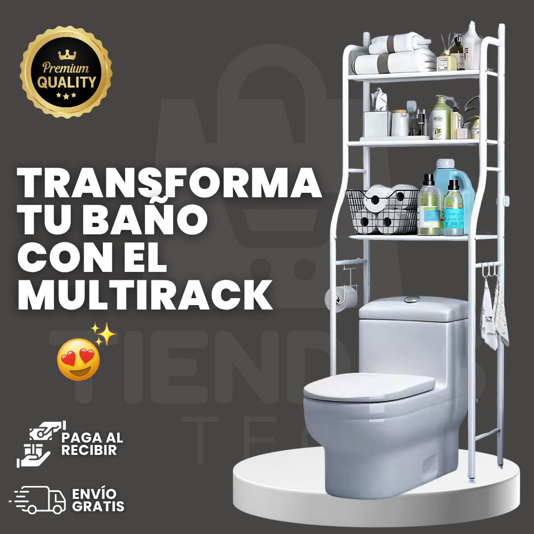 Multirack™ |Organizador para Baño 3 Niveles