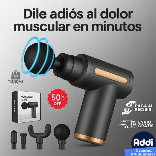 Pistola Masajeadora Pro | Alivio y Recuperación Muscular